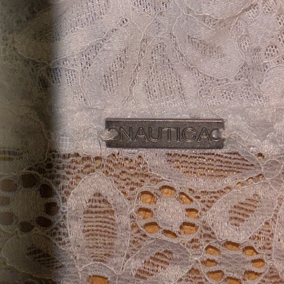 Nautica white racer back bra, extra large women’s white lace - Picture 3 of 5